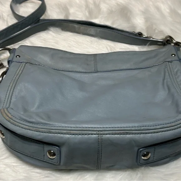 Coach Sky Blue Zoe Hobo Bag - Picture 3 of 16